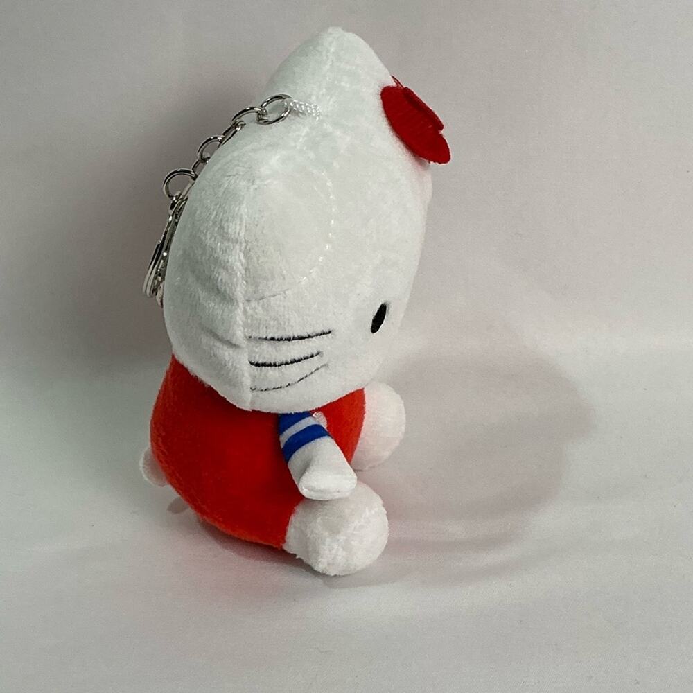 Hello Kitty Plush Key Chain Toy Red and Blue  Sanrio New - Picture 2 of 4
